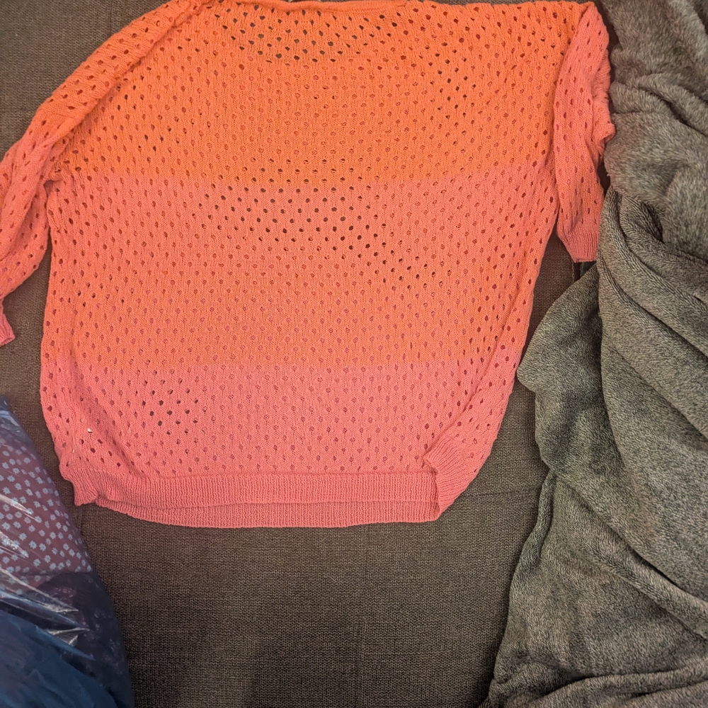 Orange Relaxed Sleeveless Tank Top - Picture 4 of 6